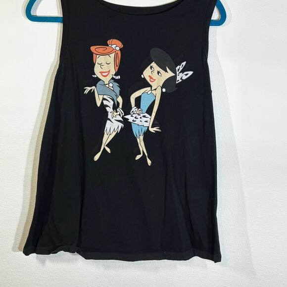 Flintstones Classic Fit Crew Tank  Cotton Betty & Wilma Black Size 0X Torrid - Picture 1 of 5